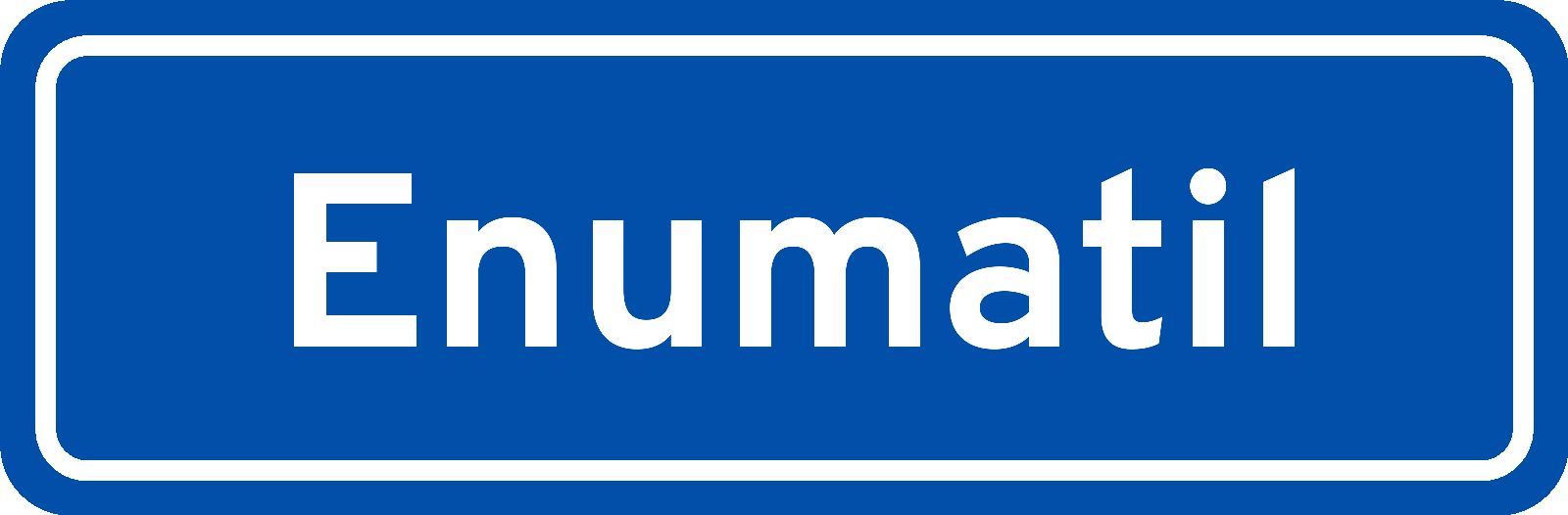 Plaatsnaambord Enumatil