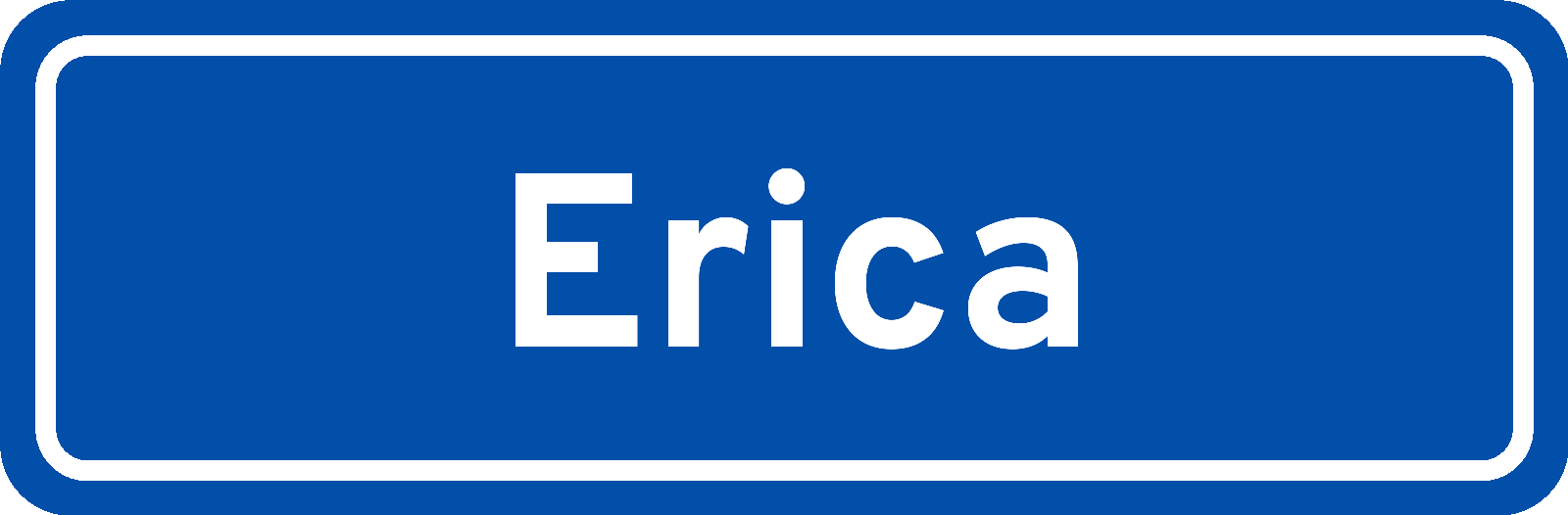 Plaatsnaambord Erica
