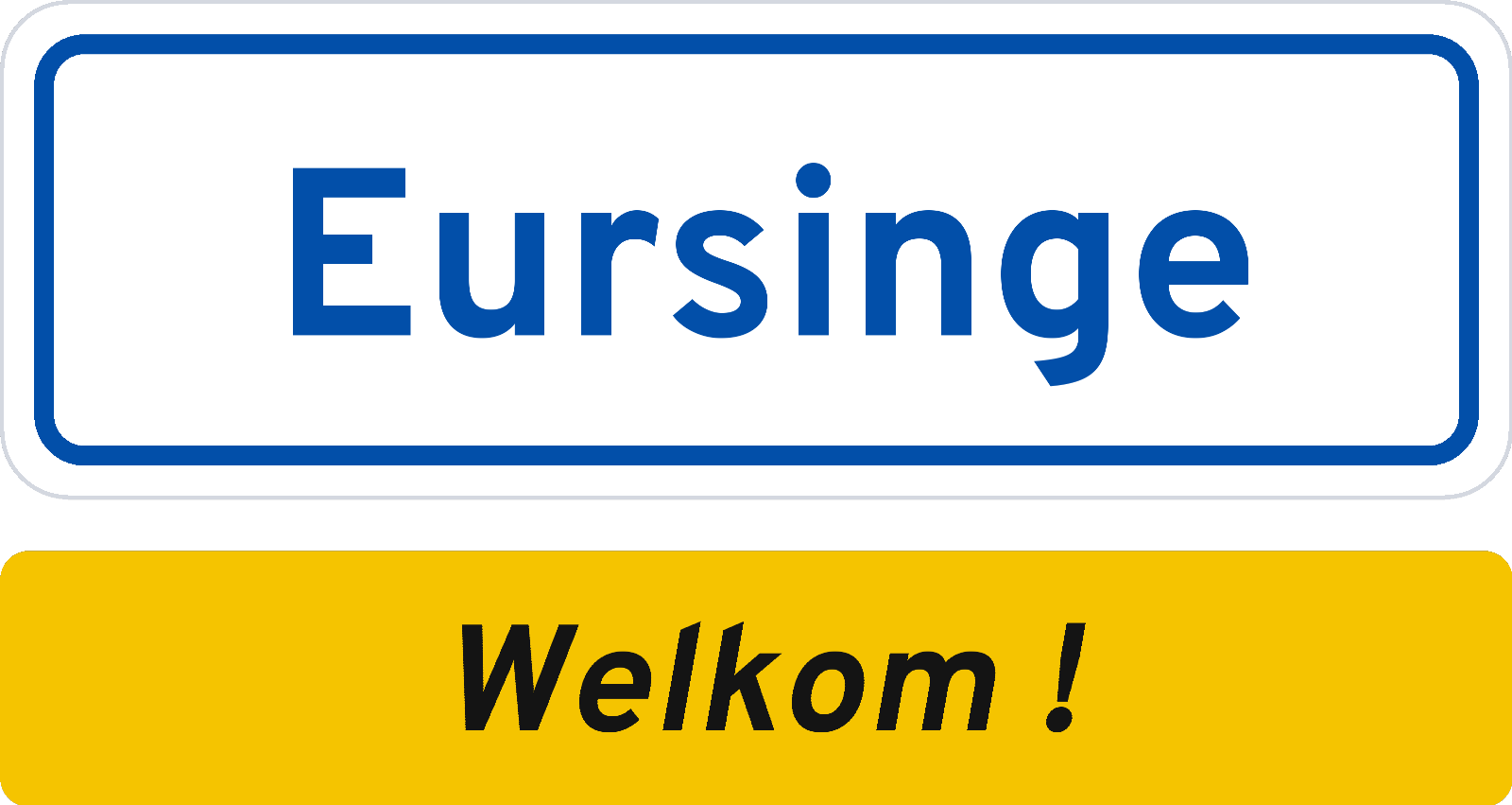 Welkomstbord Eursinge
