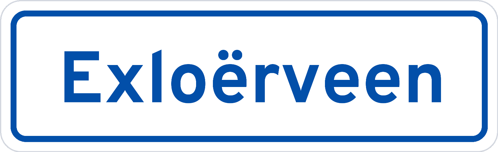 Plaatsnaambord Exloërveen
