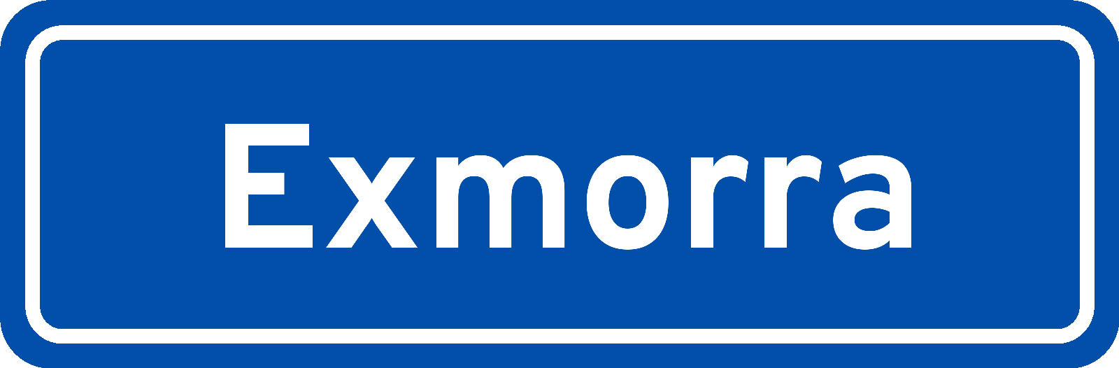 Plaatsnaambord Exmorra
