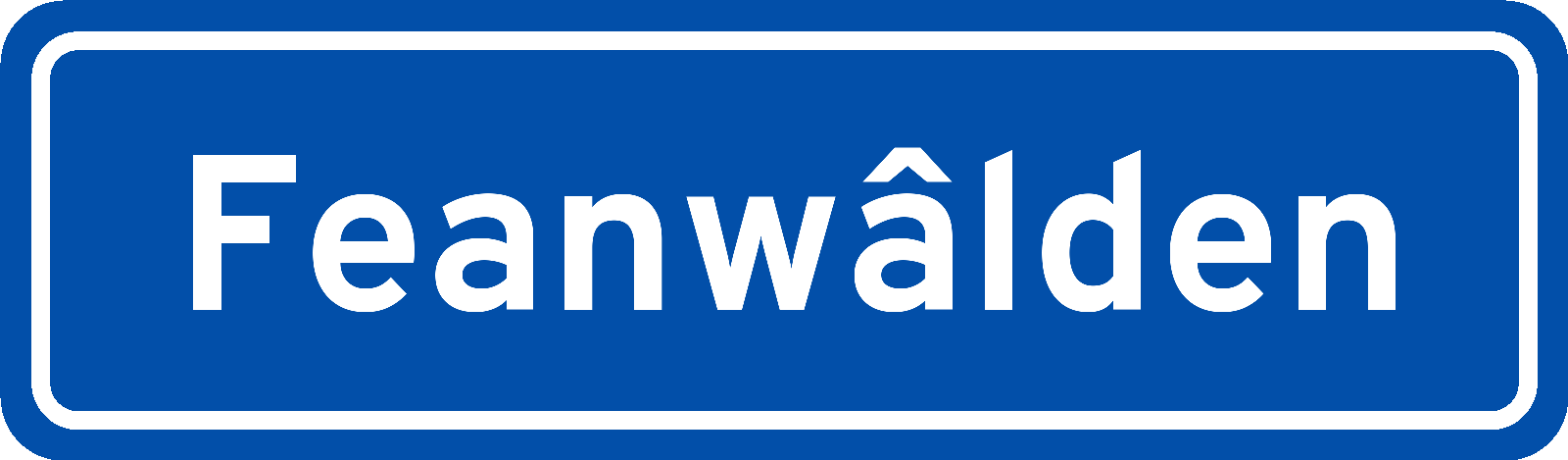 Plaatsnaambord Feanwâlden