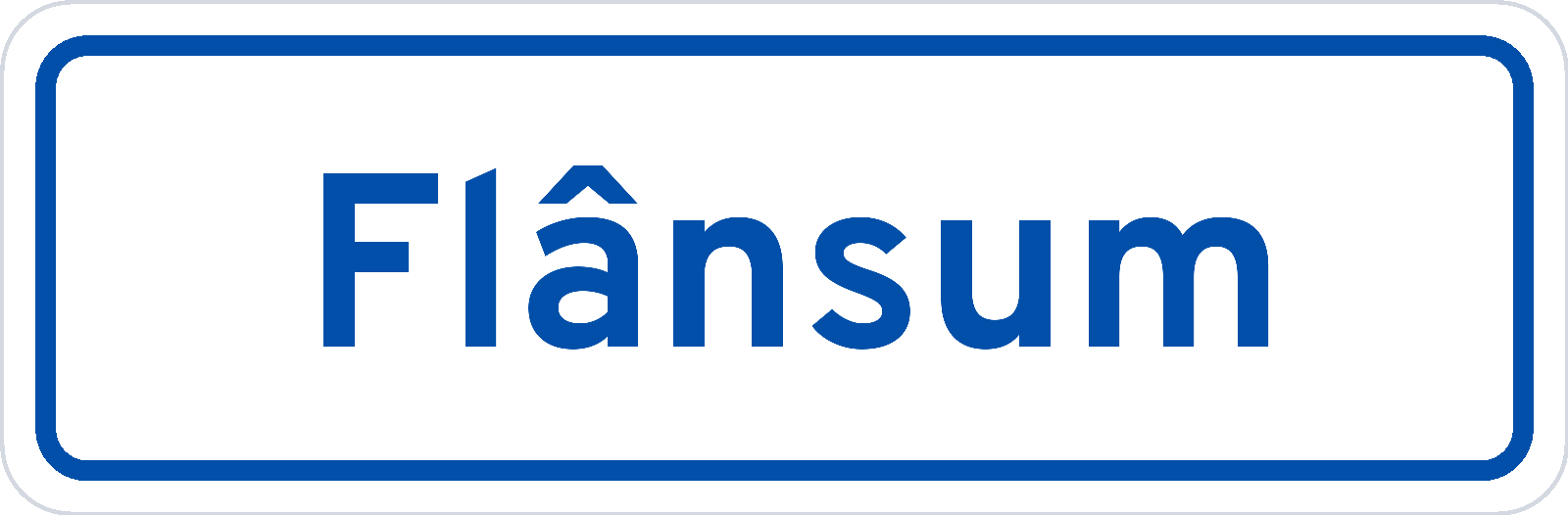 Plaatsnaambord Flânsum