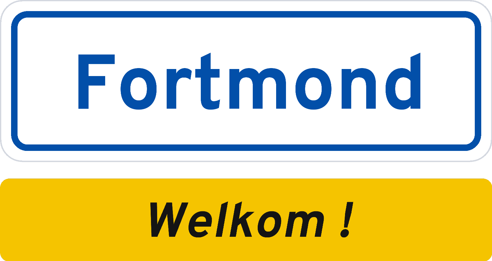 Welkomstbord Fortmond
