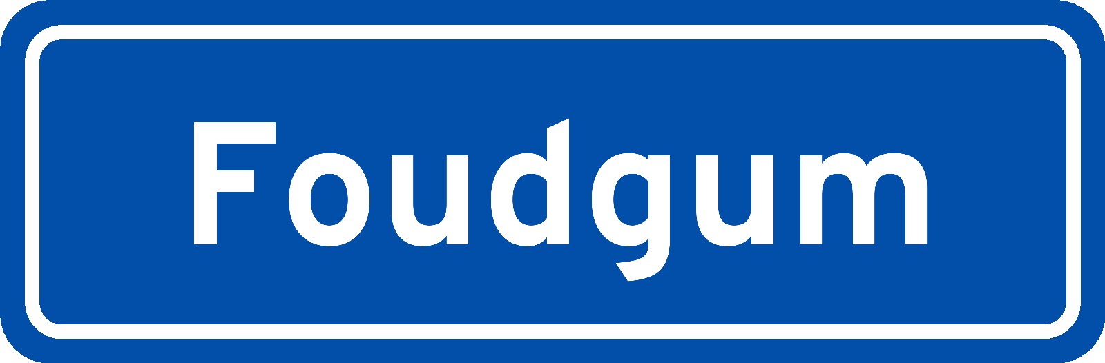 Plaatsnaambord Foudgum
