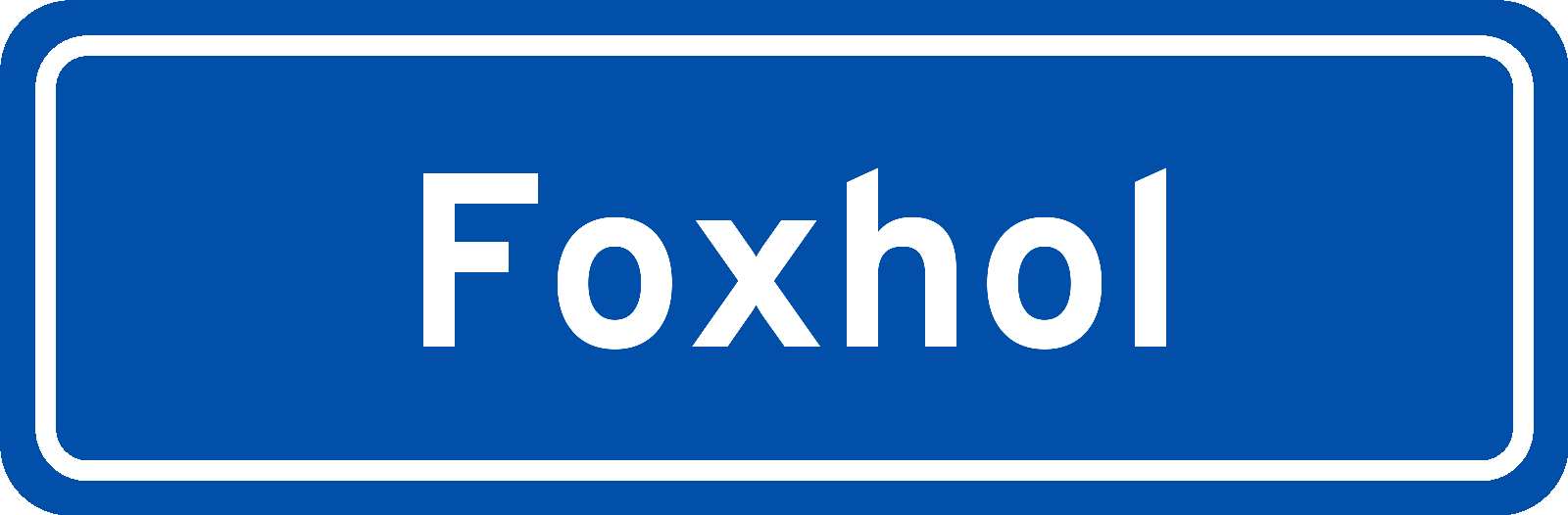 Plaatsnaambord Foxhol