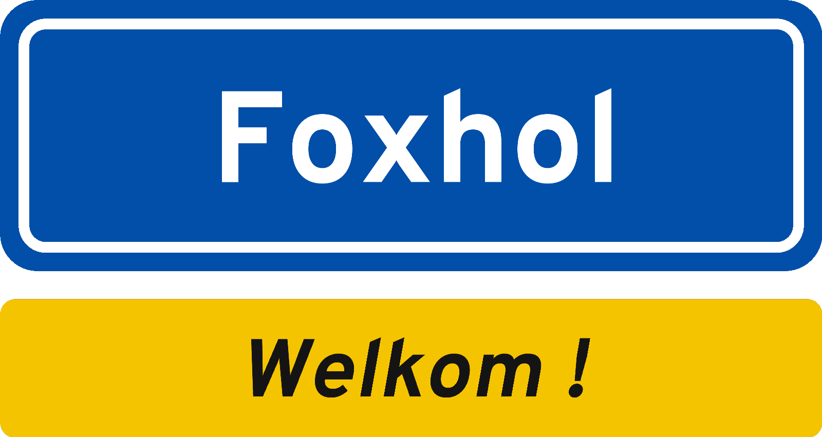 Welkomstbord Foxhol