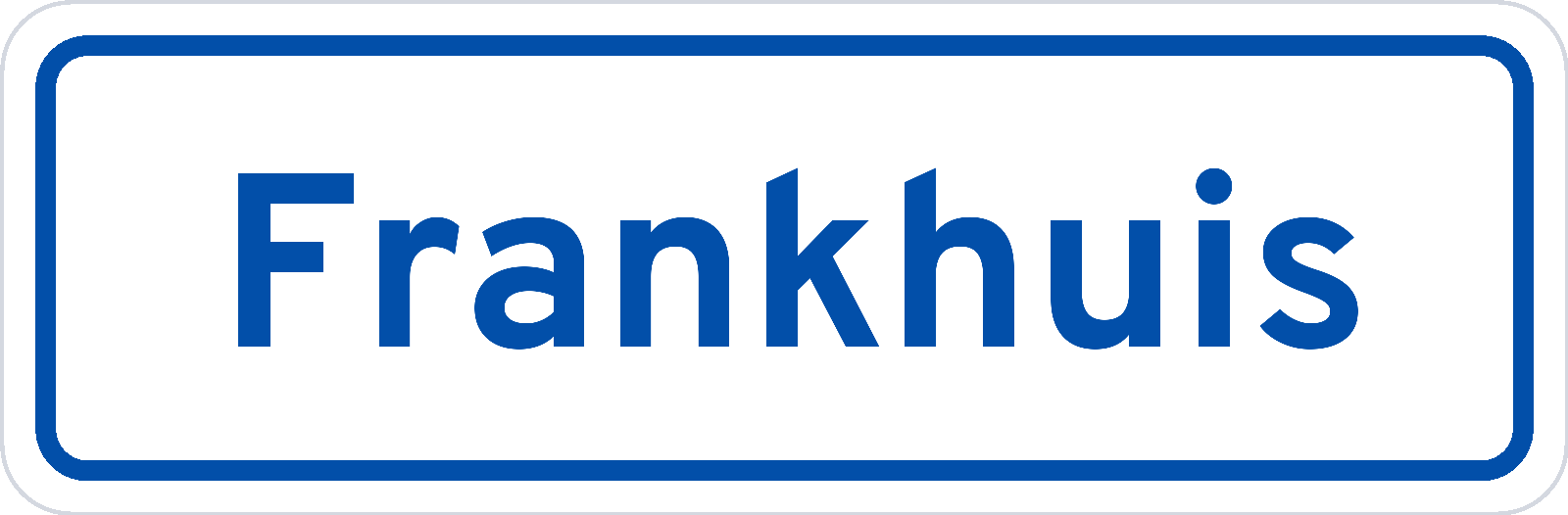 Plaatsnaambord Frankhuis