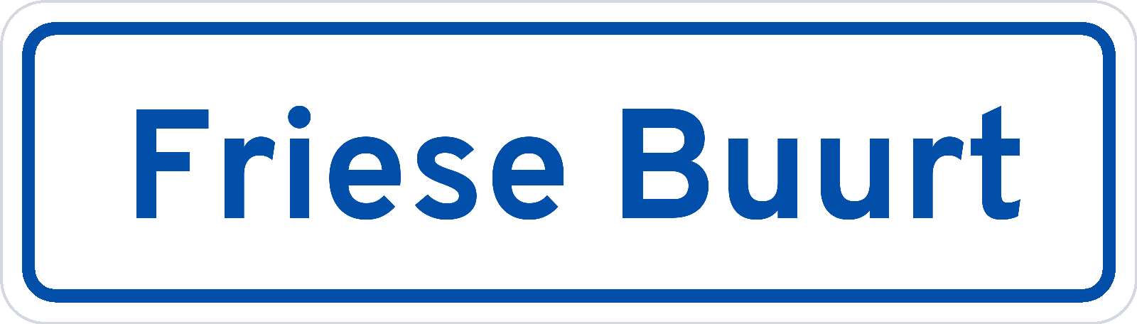 Plaatsnaambord Friese Buurt