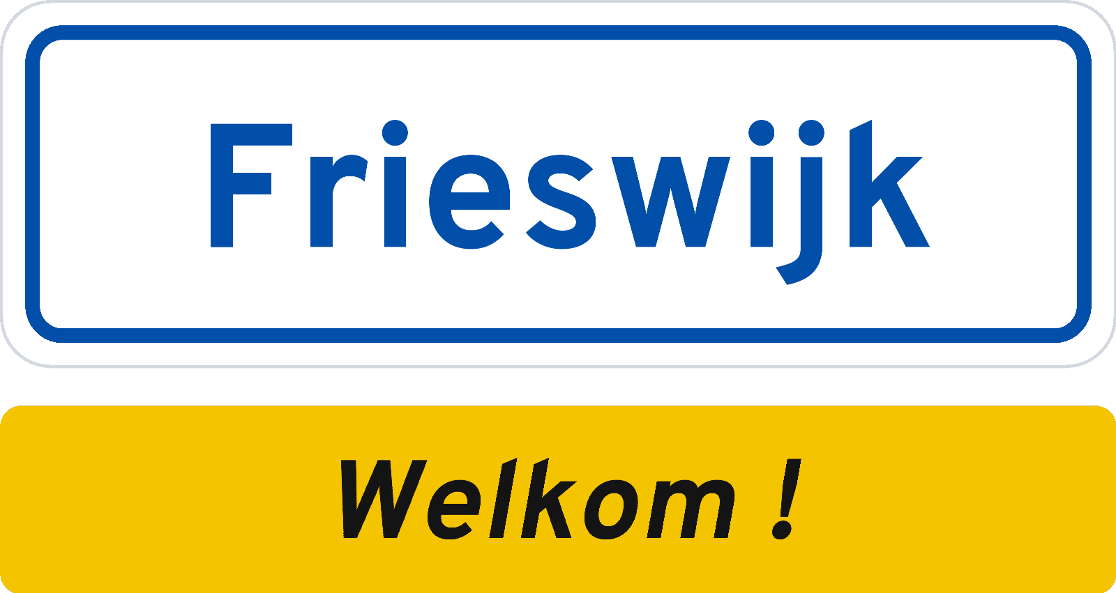 Welkomstbord Frieswijk