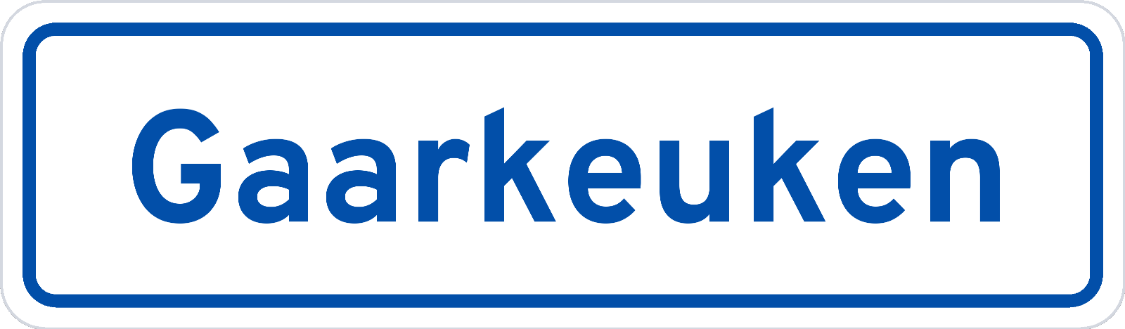 Plaatsnaambord Gaarkeuken