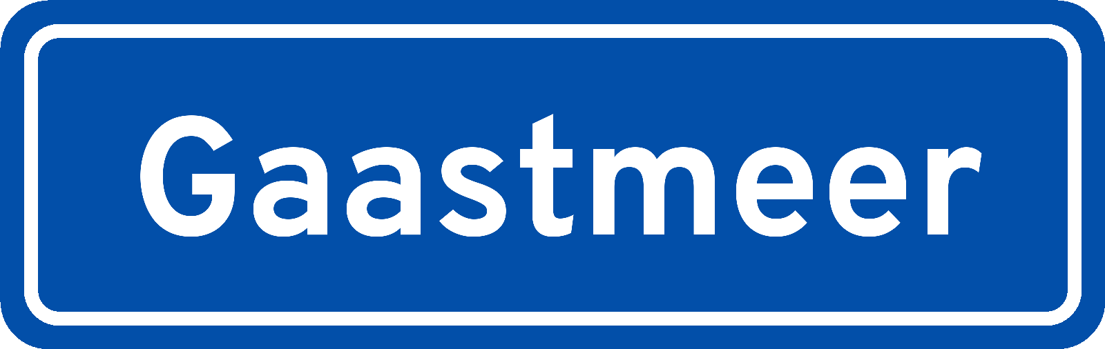 Plaatsnaambord Gaastmeer