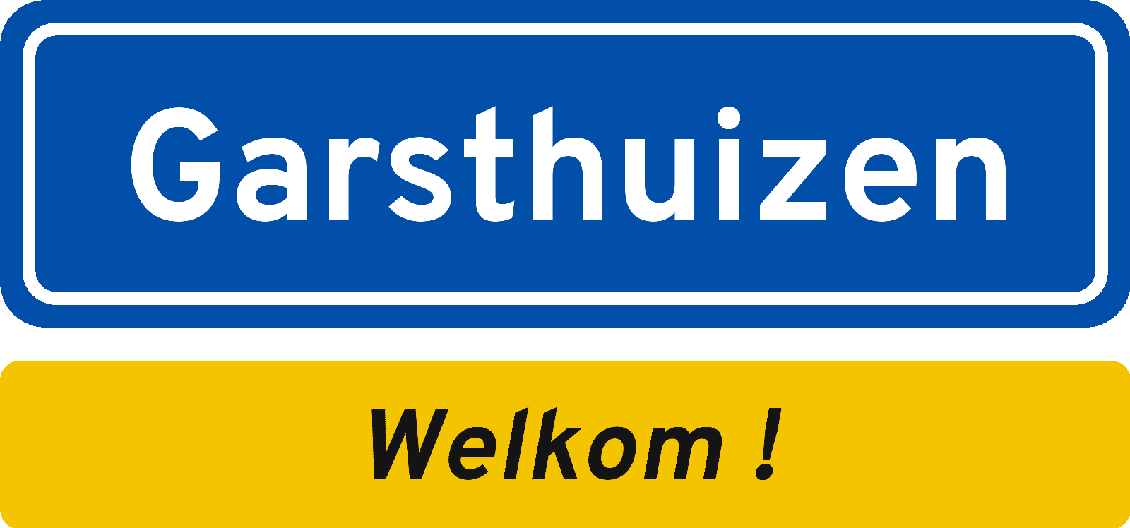 Welkomstbord Garsthuizen