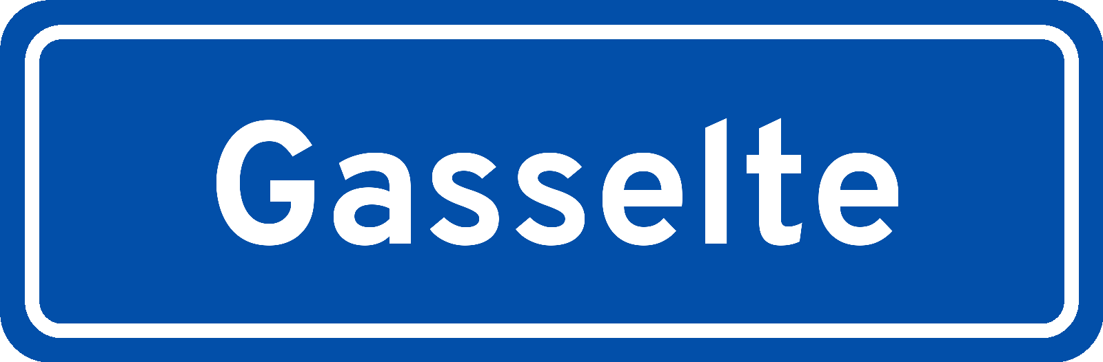 Plaatsnaambord Gasselte