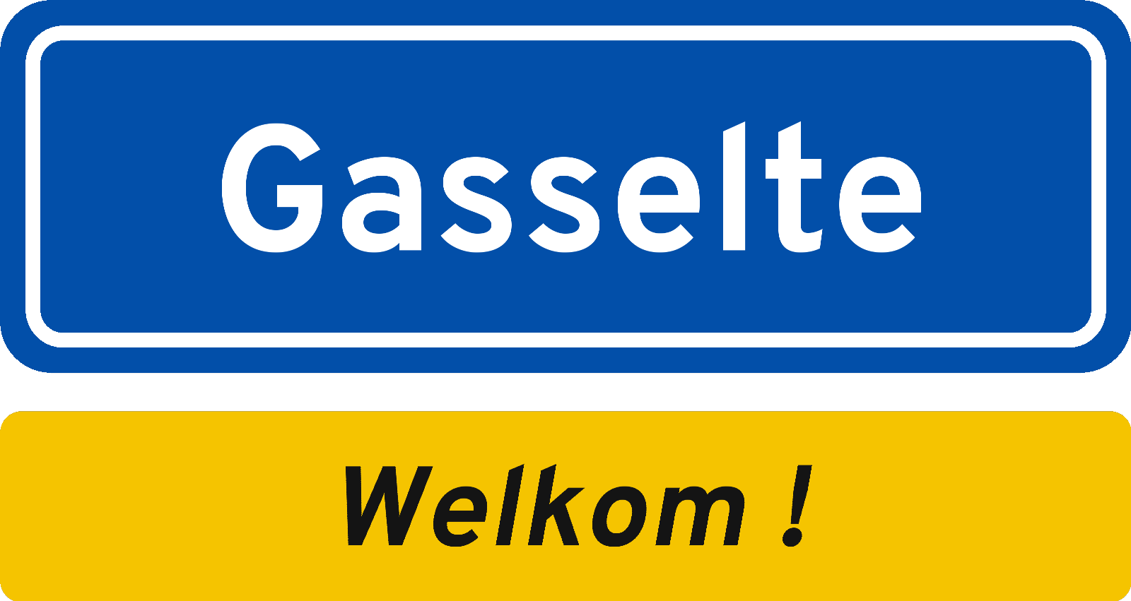 Welkomstbord Gasselte