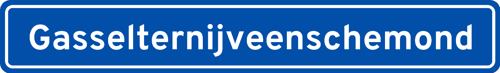 Plaatsnaambord Gasselternijveenschemond