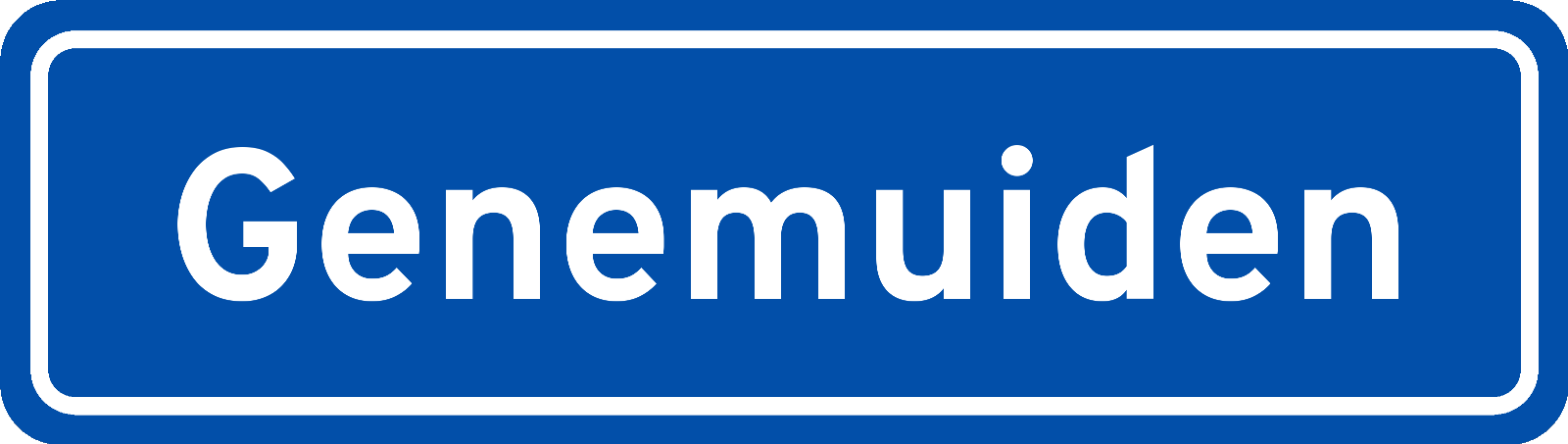 Plaatsnaambord Genemuiden