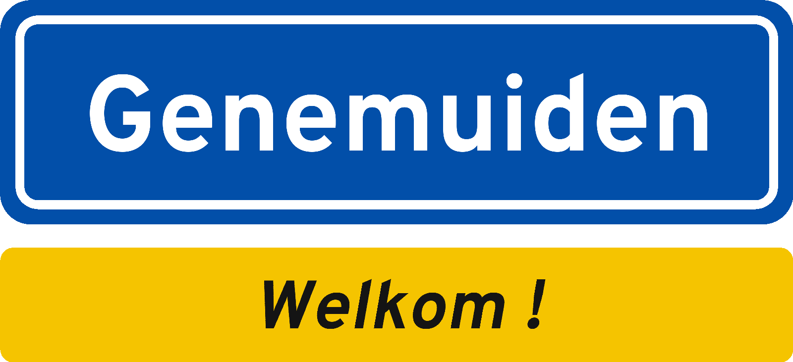 Welkomstbord Genemuiden