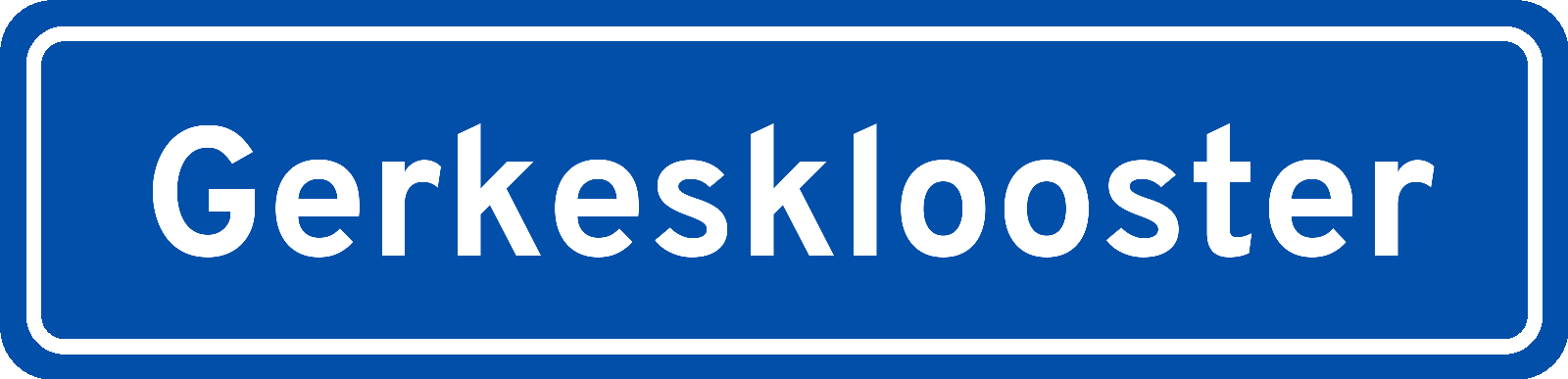 Plaatsnaambord Gerkesklooster