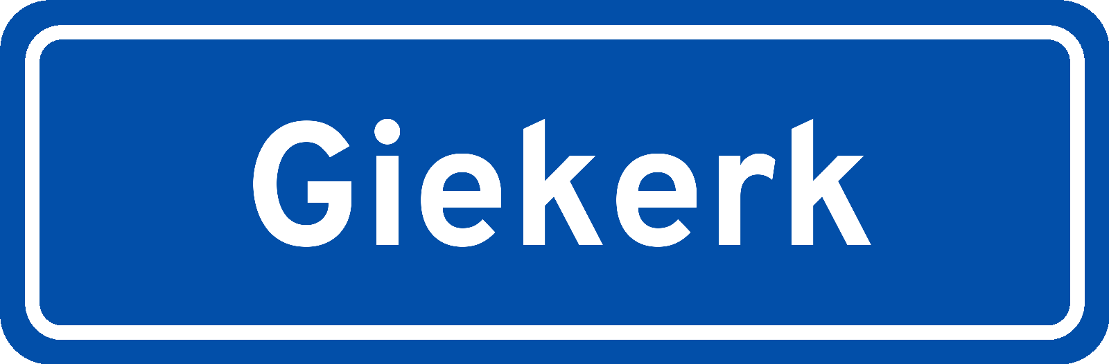 Plaatsnaambord Giekerk