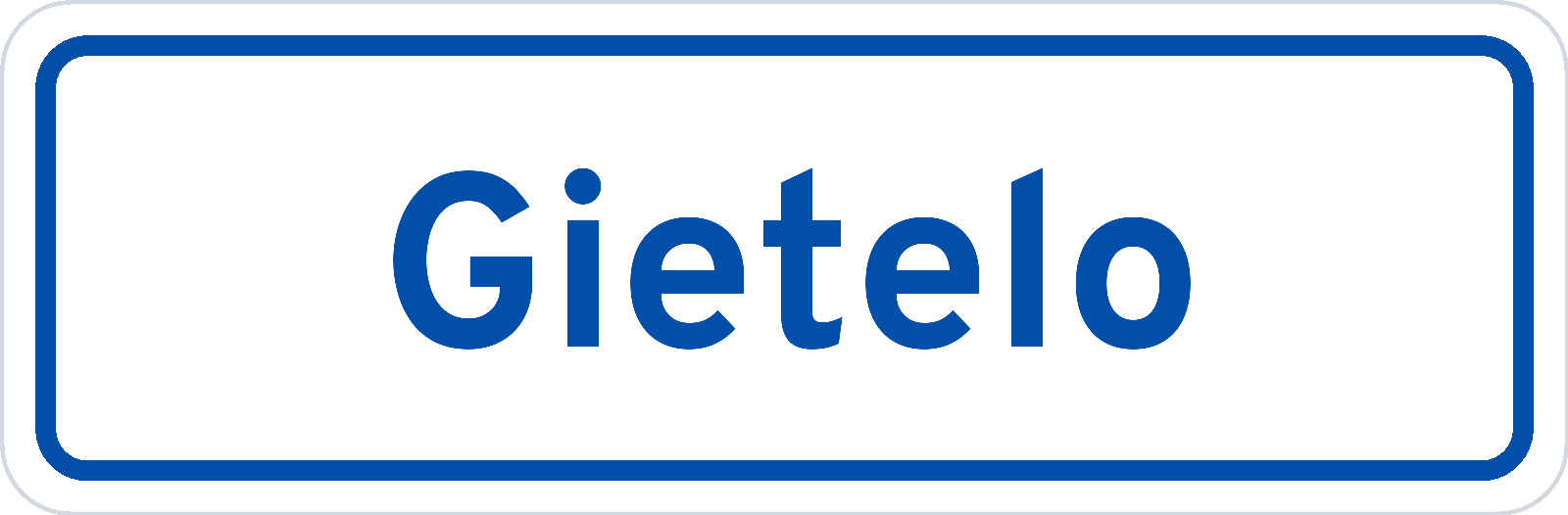 Plaatsnaambord Gietelo
