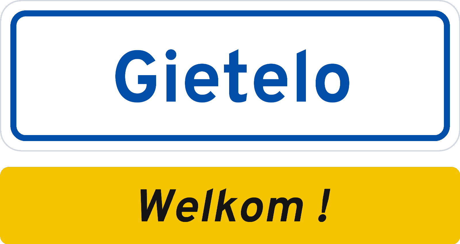 Welkomstbord Gietelo