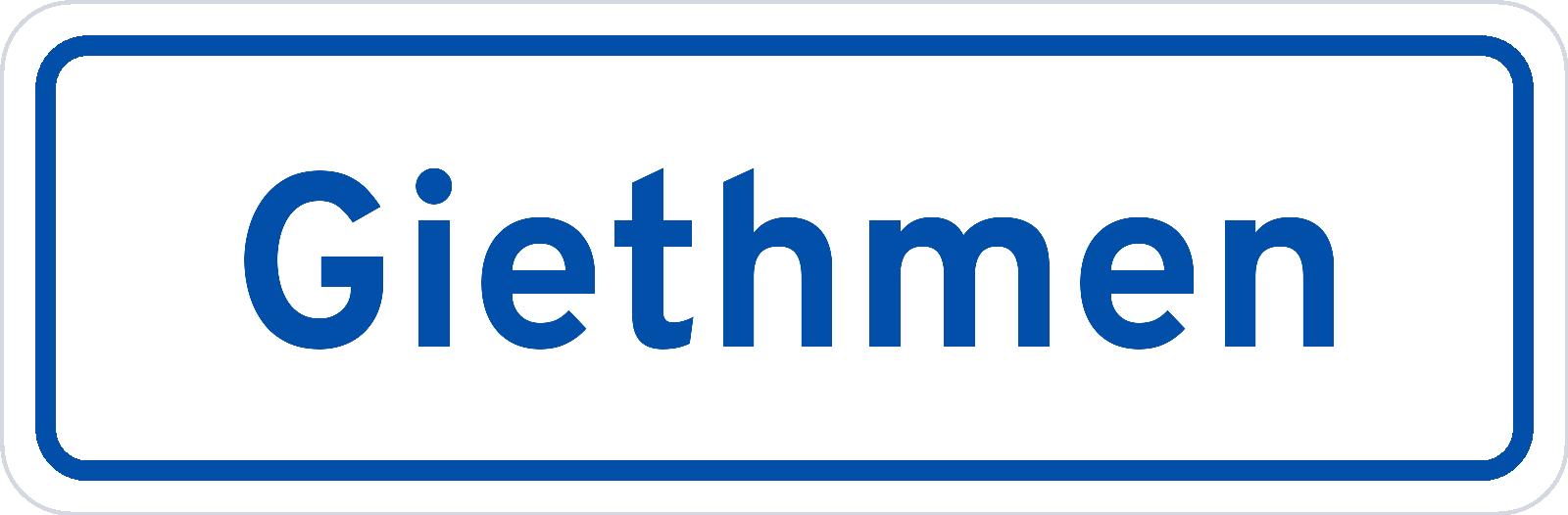 Plaatsnaambord Giethmen