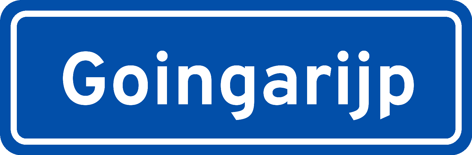 Plaatsnaambord Goingarijp