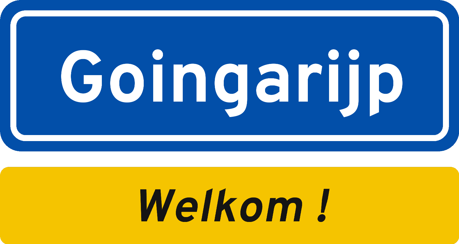 Welkomstbord Goingarijp