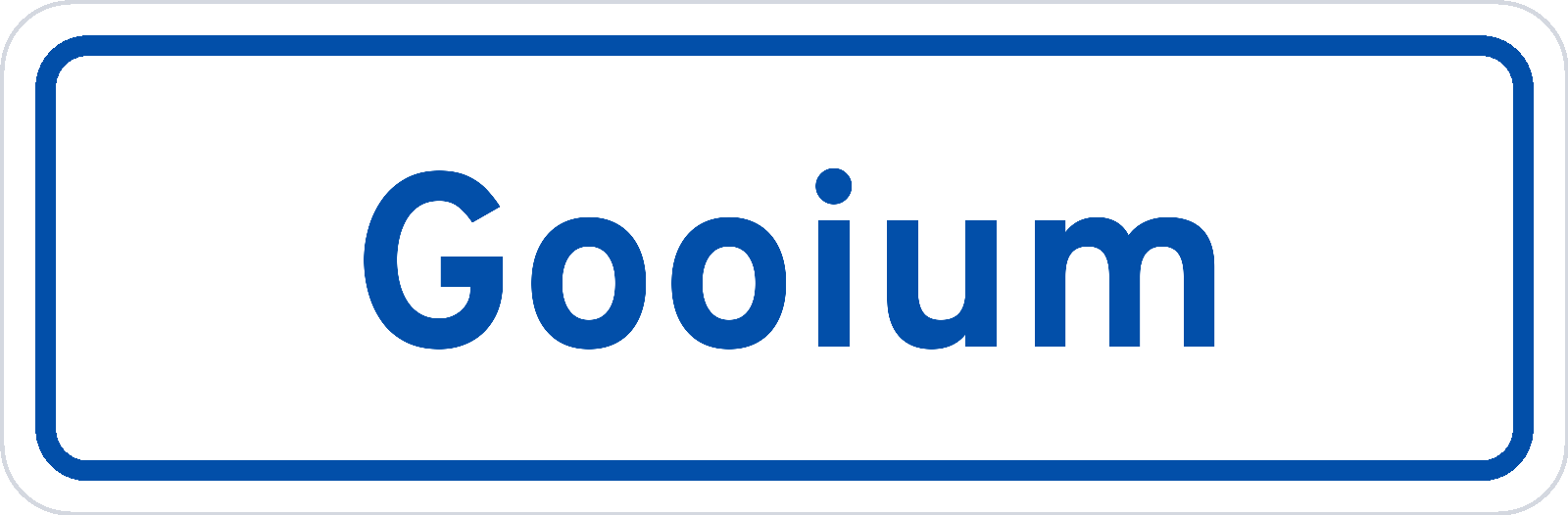 Plaatsnaambord Gooium
