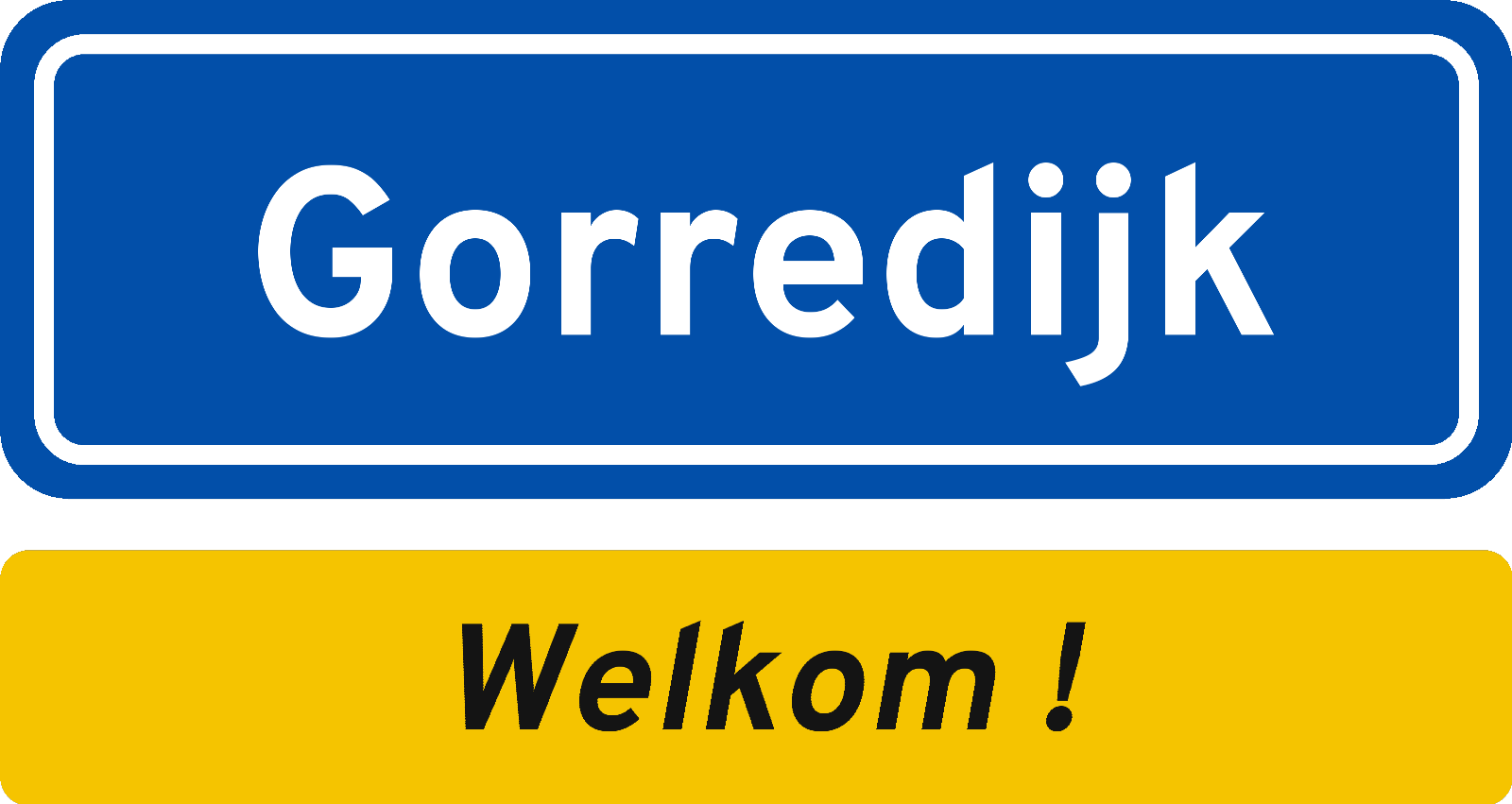 Welkomstbord Gorredijk