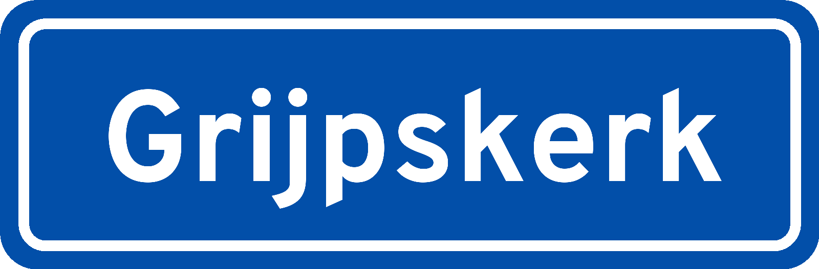 Plaatsnaambord Grijpskerk
