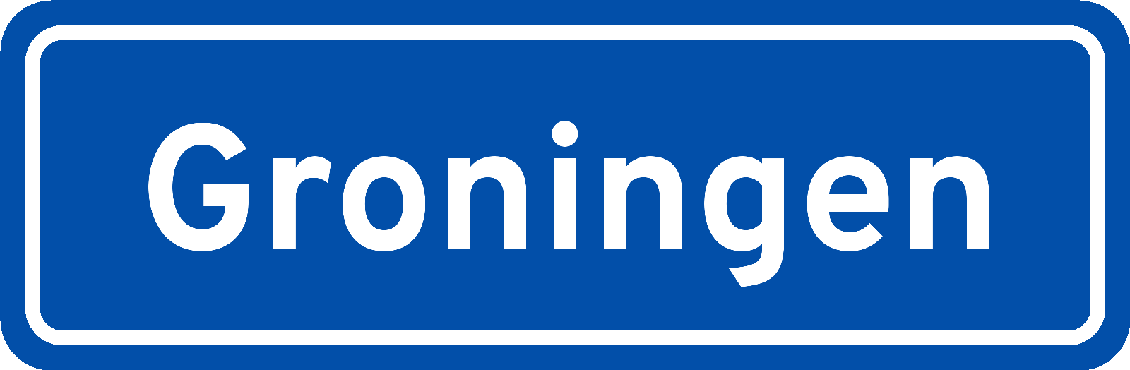 Plaatsnaambord Groningen