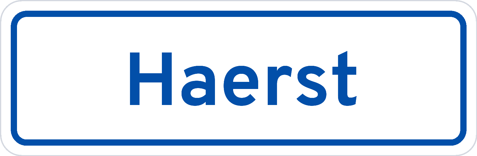 Plaatsnaambord Haerst