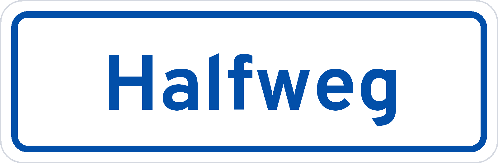 Plaatsnaambord Halfweg
