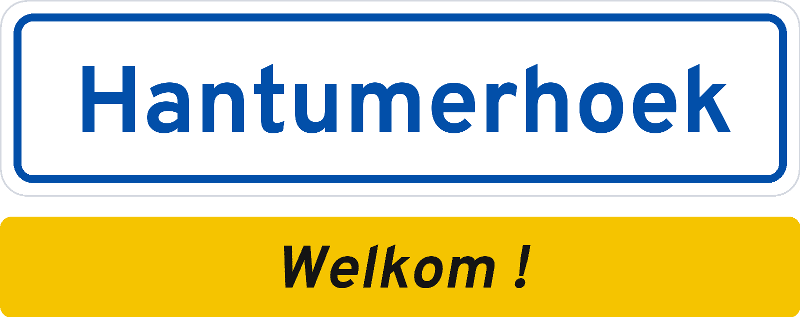 Welkomstbord Hantumerhoek