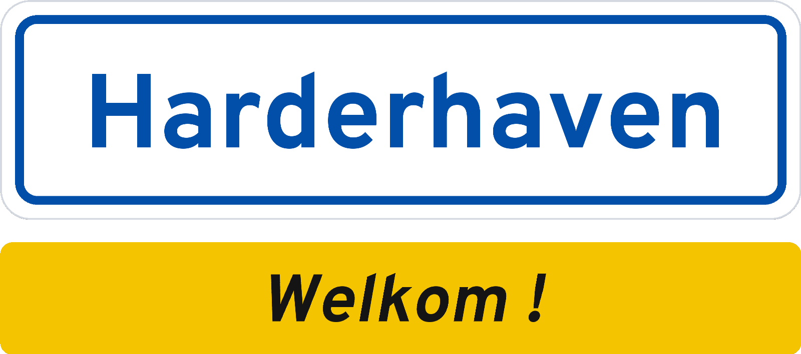 Welkomstbord Harderhaven