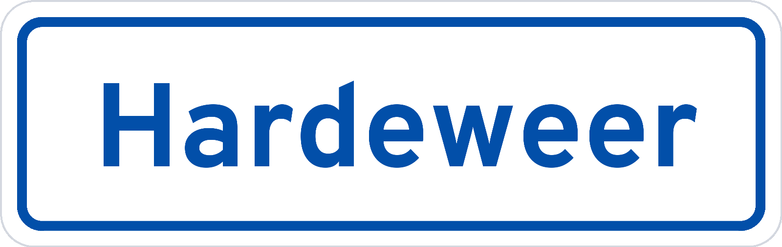 Plaatsnaambord Hardeweer