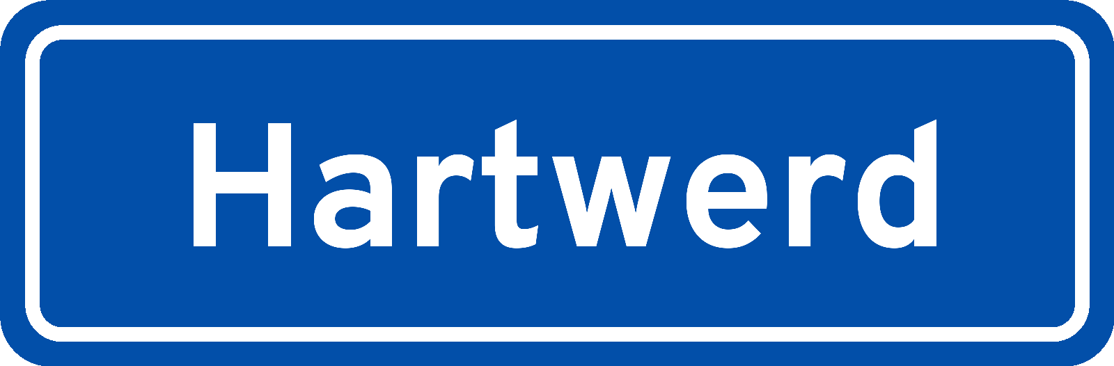 Plaatsnaambord Hartwerd