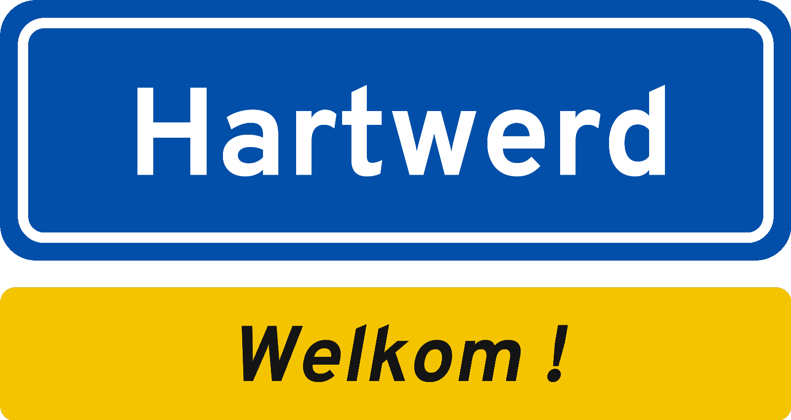 Welkomstbord Hartwerd