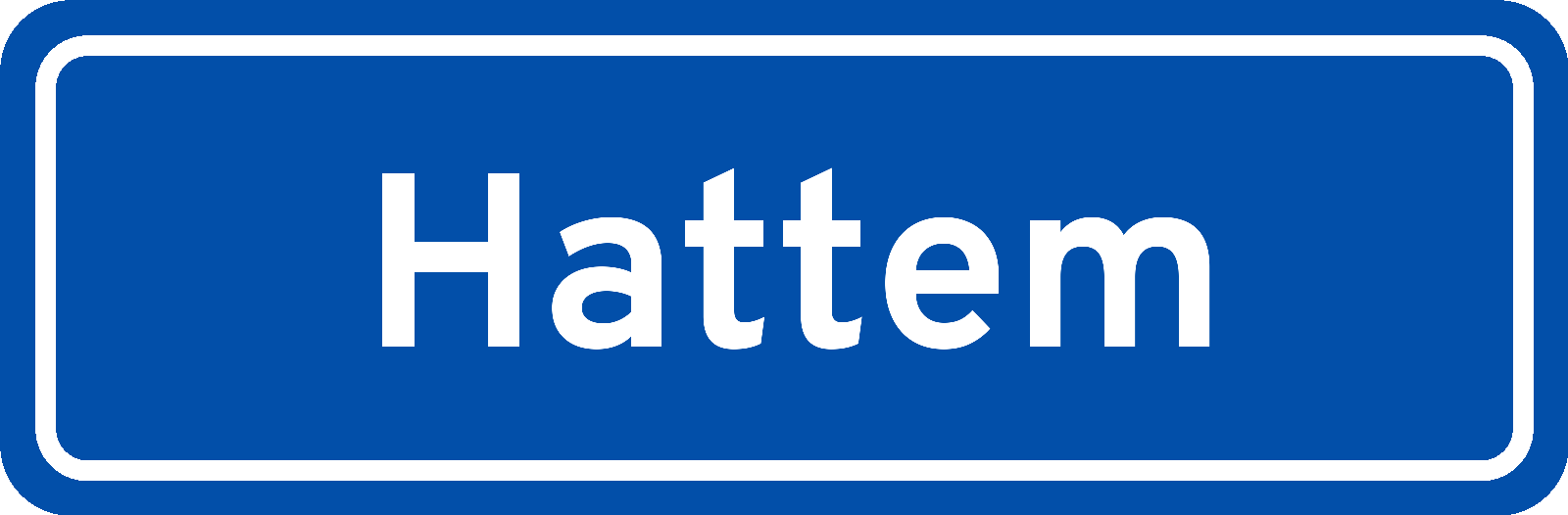 Plaatsnaambord Hattem