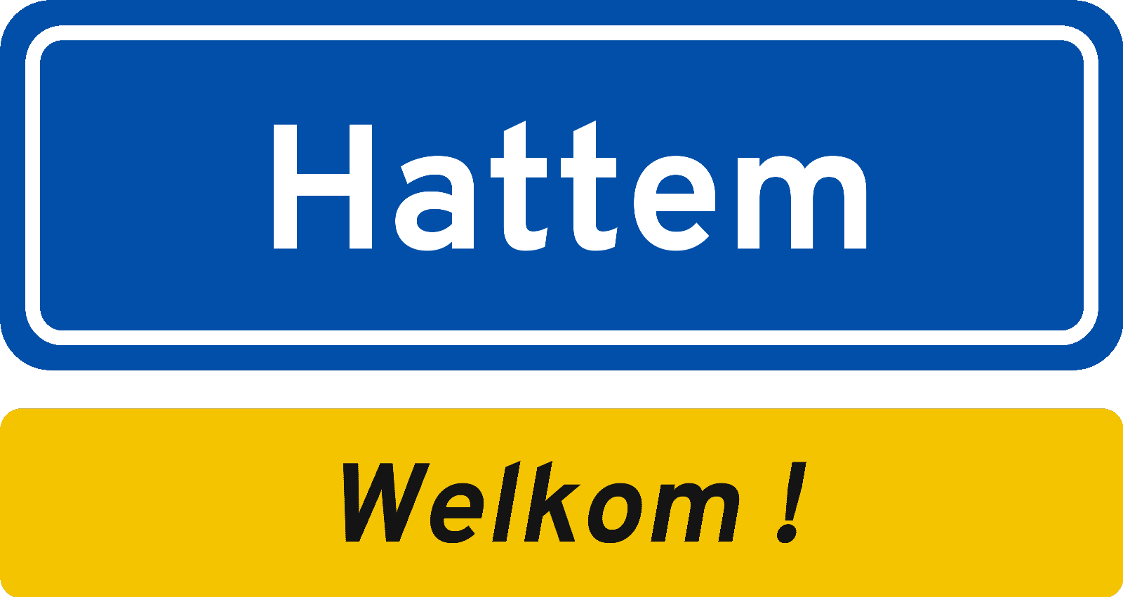 Welkomstbord Hattem