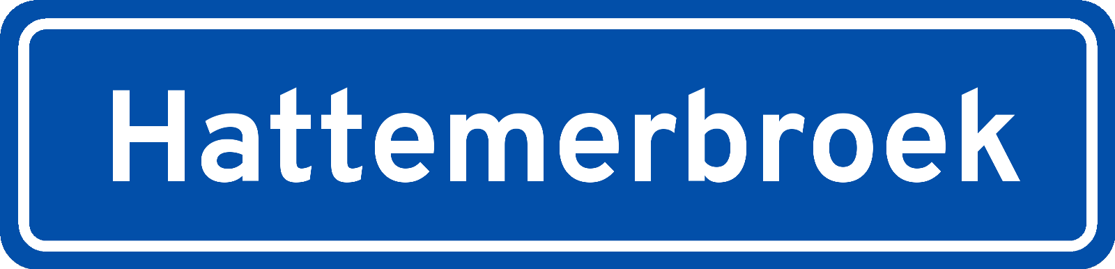 Plaatsnaambord Hattemerbroek