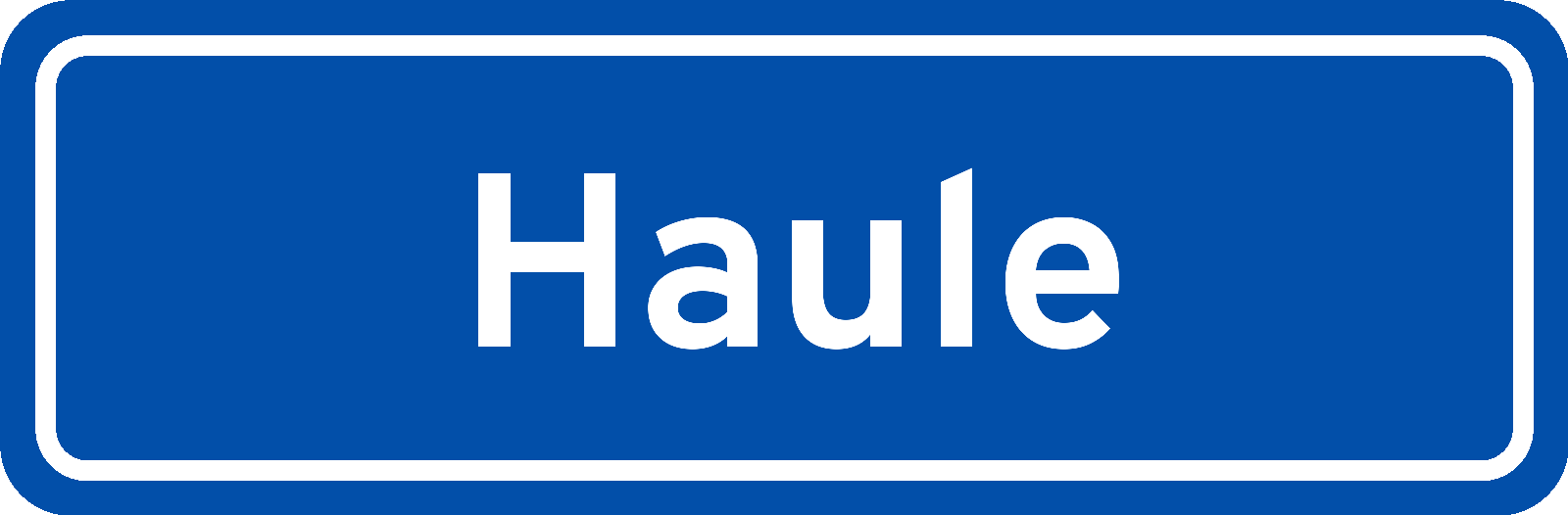 Plaatsnaambord Haule