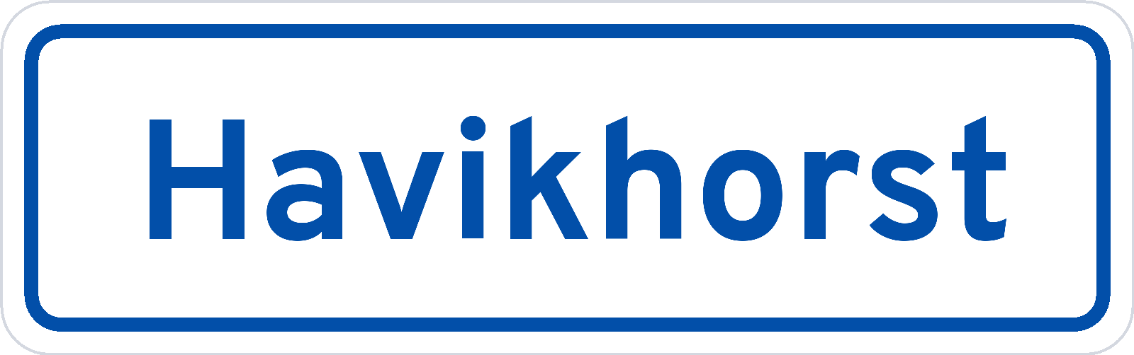 Plaatsnaambord Havikhorst