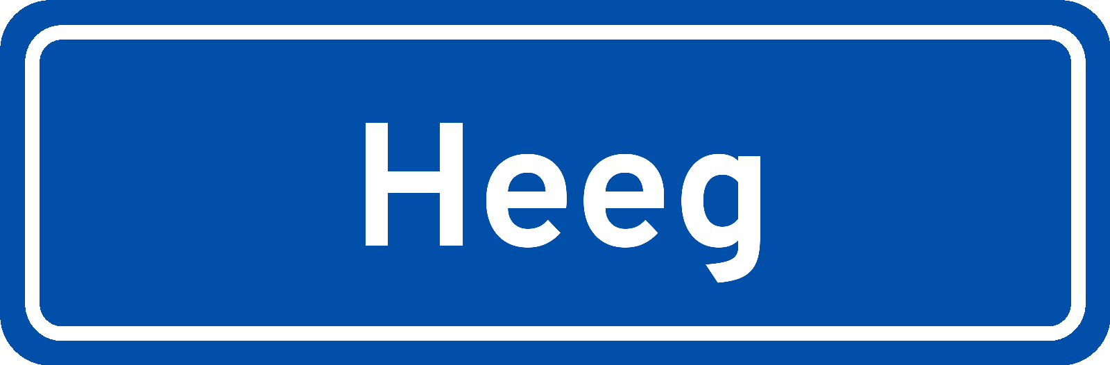 Plaatsnaambord Heeg