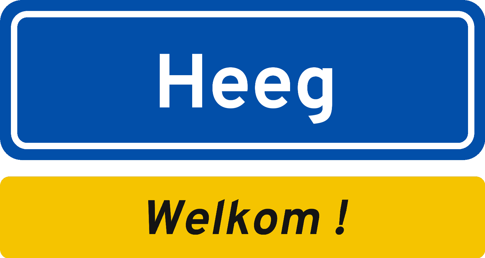 Welkomstbord Heeg