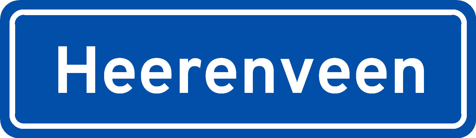 Plaatsnaambord Heerenveen