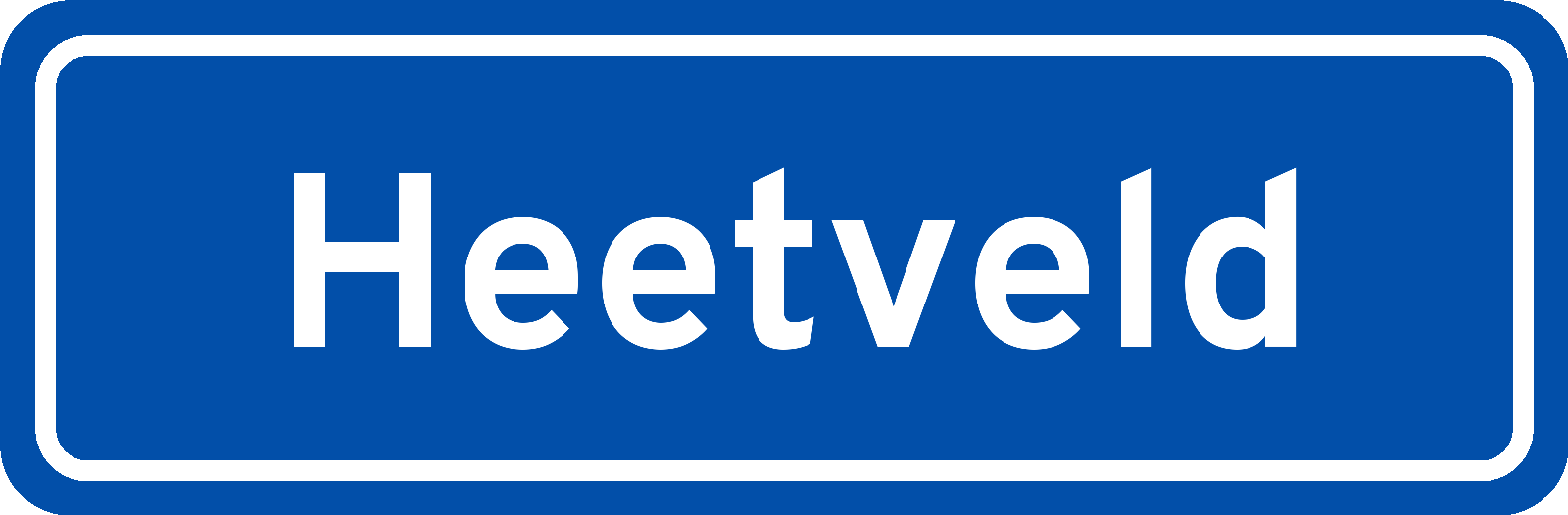 Plaatsnaambord Heetveld