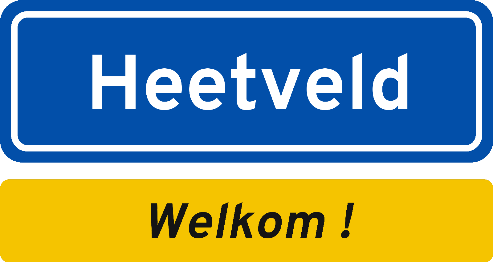 Welkomstbord Heetveld
